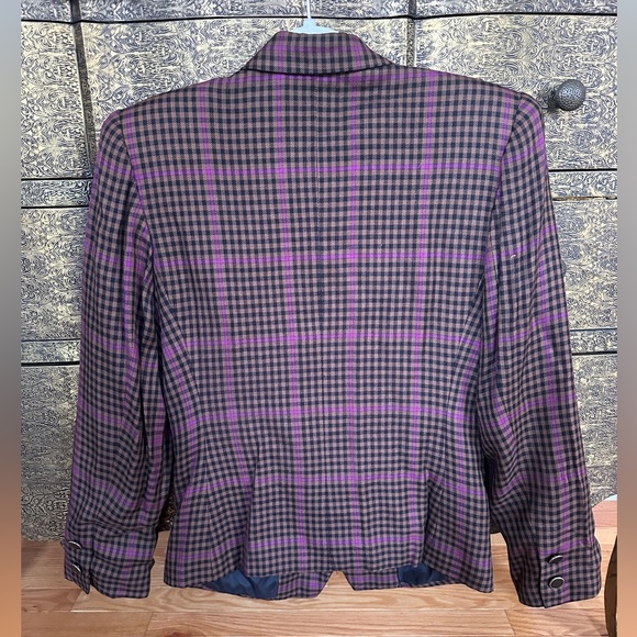 Vintage Sasson Plaid Blazer - Picture 2 of 12